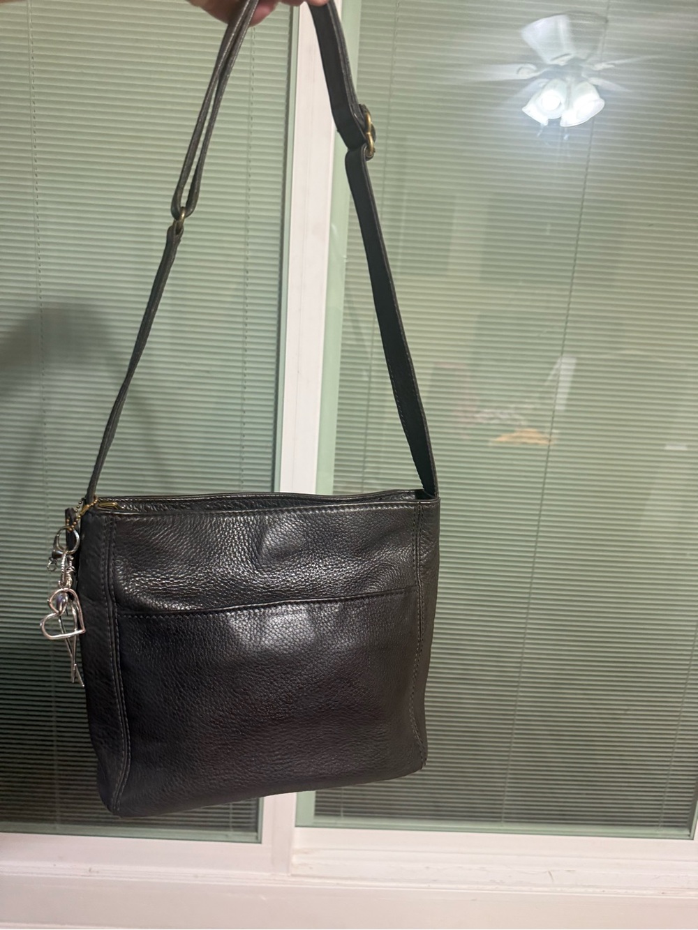 Coach Classic Black Leather Crossbody Bag - Unbranded
